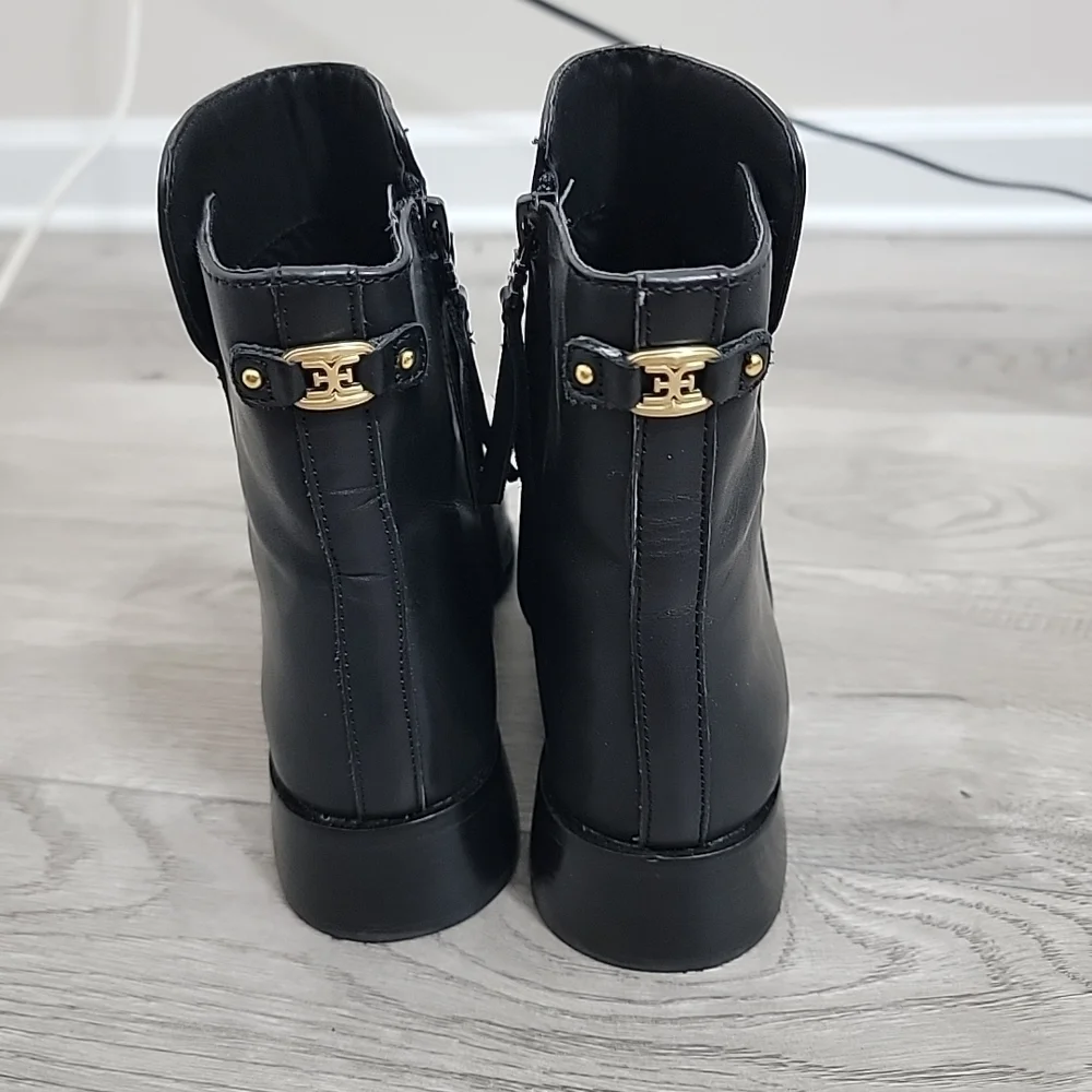 Sam Edelman Women's Black Leather Ankle Boots Size 8M